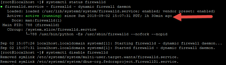 Oracle Linux 7.5 Firewall Disabled